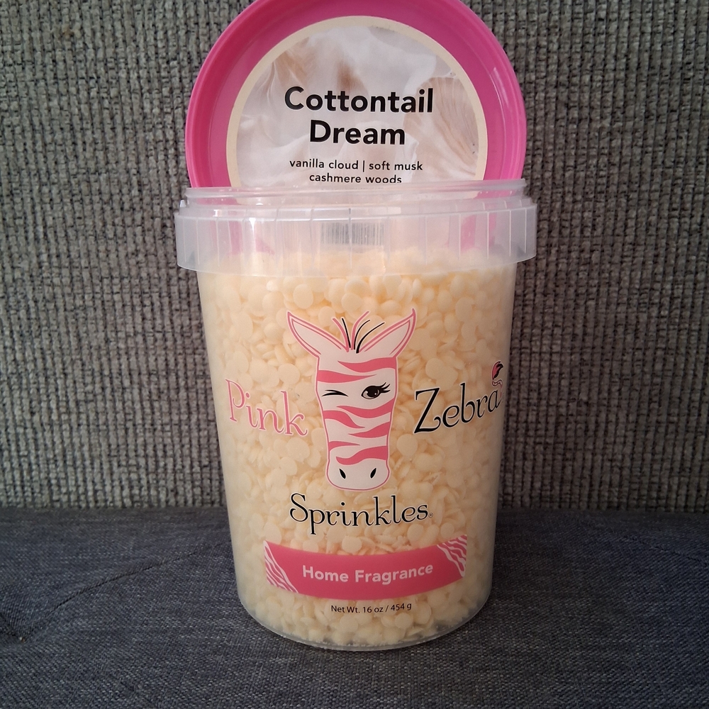 Pink Zebra Sprinkles in Cream